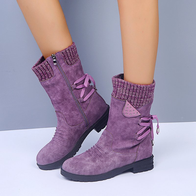 FELICIA | WARM WOOLEN SNOW BOOTS