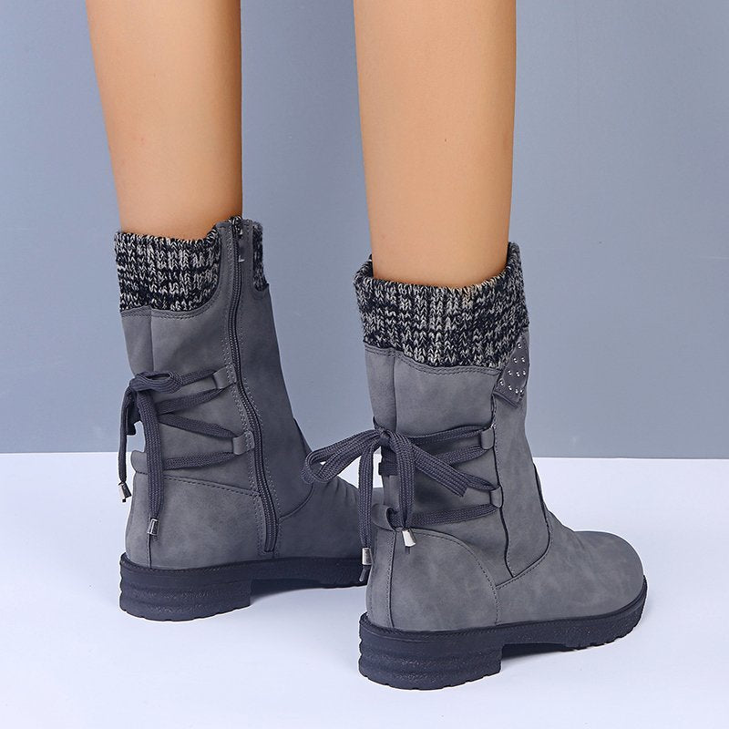 FELICIA | WARM WOOLEN SNOW BOOTS