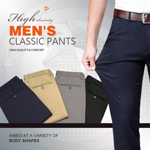 TYLER | CLASSIC HIGH STRETCH PANTS (1+1 FREE)