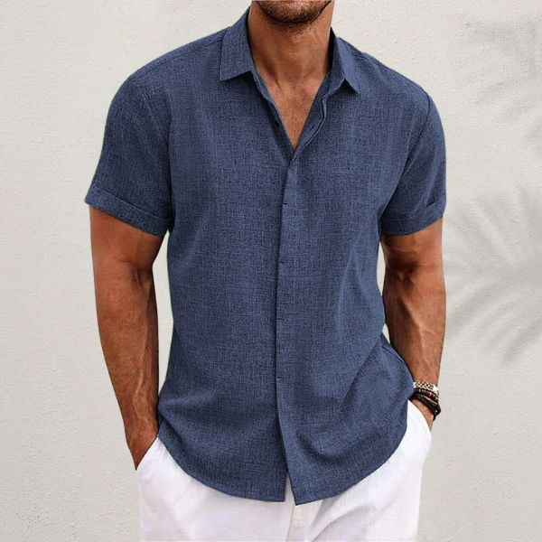 SHANE | COTTON LINEN SHORT SLEEVE SHIRT