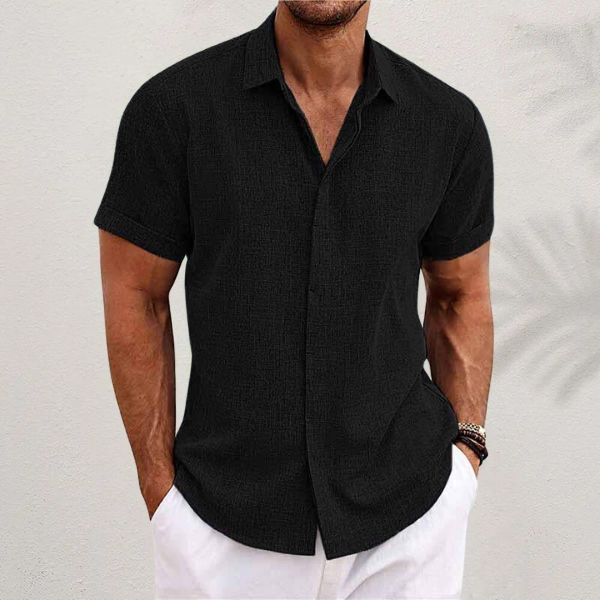 SHANE | COTTON LINEN SHORT SLEEVE SHIRT